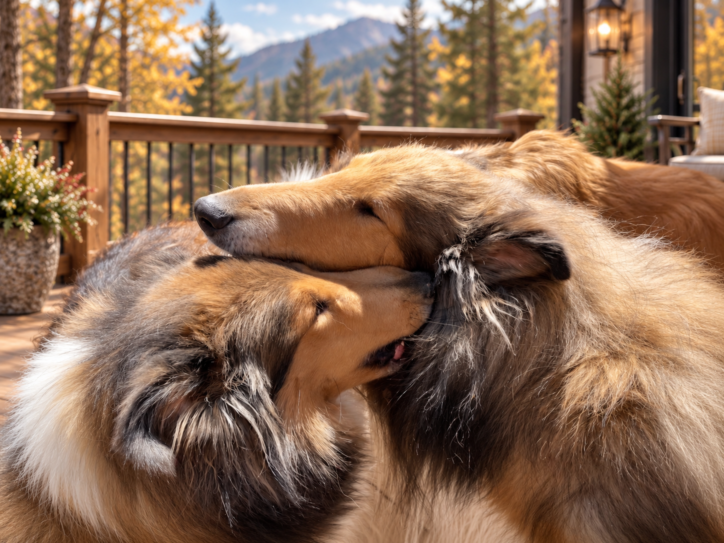 Bogart and Ciara playing